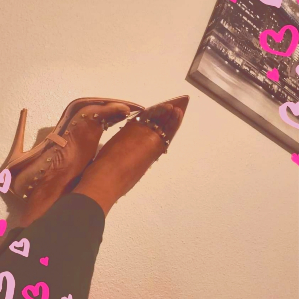 Fashion Nova clear stilettos